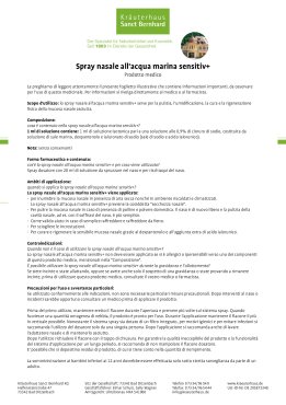 Spray nasale all'acqua marina, sensitive+ 20 ml