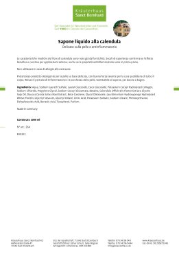 Sapone liquido alla calendula  1 litro