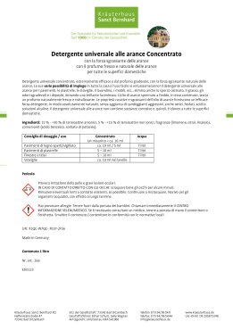 Detergente universale concentrato alle arance 1 litro