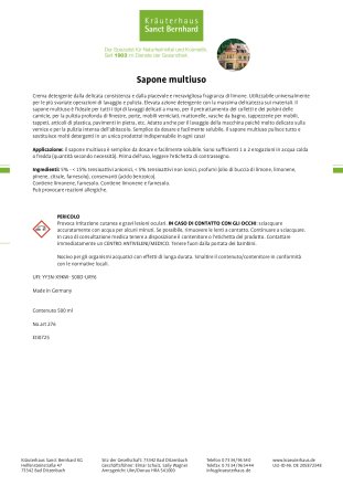 Sapone multiuso 500 ml