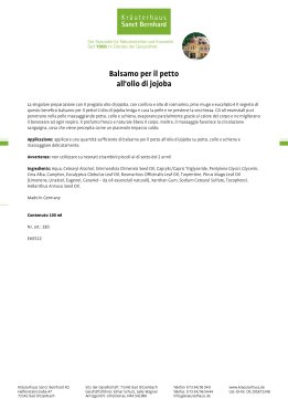 Balsamo per il petto all'olio di jojoba 100 ml
