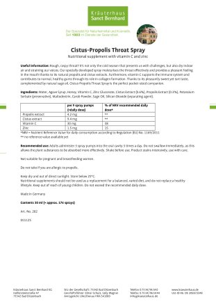 Cistus-Propolis Throat Spray