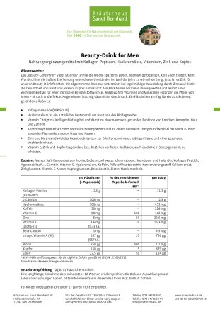 Beauty-Drink for Men 600 ml