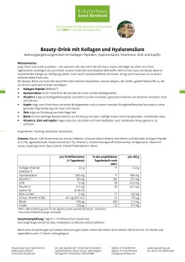 Beauty-Drink mit Kollagen und Hyalurons&auml;ure 15 x 20 ml 300 ml