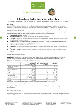 Boisson beaut&eacute; collag&egrave;ne - acide hyaluronique 30 x 20 ml 600 ml