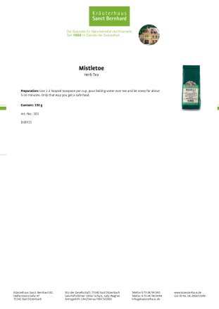 Mistletoe Herb Tea 150 g