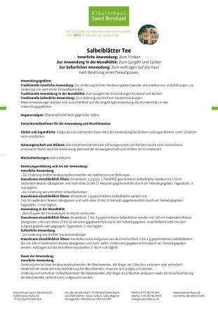Salbeiblätter-Tee 150 g