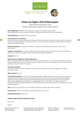 Infuso con foglie e fiori di biancospino 120 g