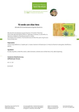 T&egrave; verde con Aloe Vera 40 g