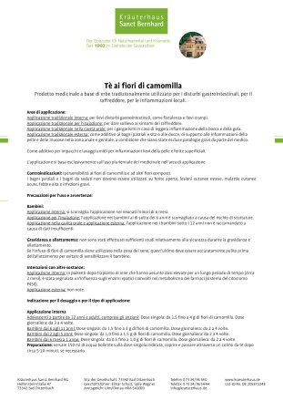 Tè ai fiori di camomilla 120 g