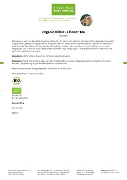 Organic Hibiscus Flower Tea 500 g
