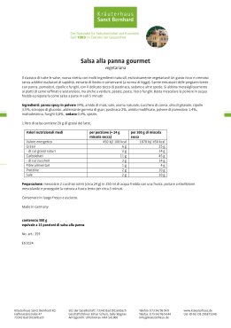 Salsa alla panna gourmet