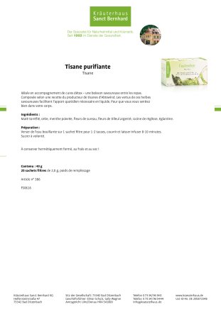Tisane purifiante 40 g