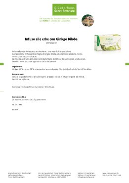Infuso alle erbe con Ginkgo Biloba 50 g