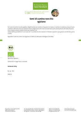 Semi di cumino nero bio egiziano 250 g