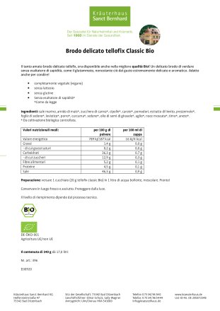 Brodo delicato tellofix Classic Bio 340 g