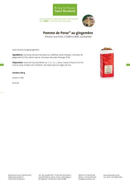 Infusion aux fruits Pomme de Perse® au gingembre 250 g