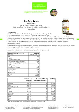 Bio Chia-Samen 3er-Pack 1200 g