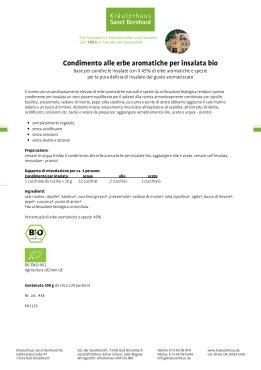 Condimento alle erbe aromatiche per insalata bio 300 g
