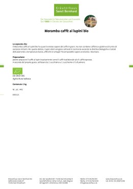 Moramba caffè ai lupini bio