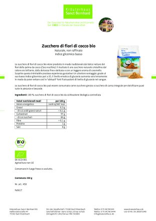 Zucchero di fiori di cocco bio 350 g