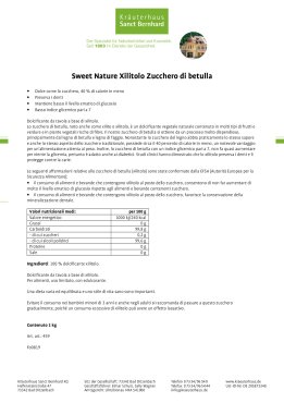 Sweet Nature Xilitolo - zucchero di betulla