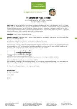 Poudre laxative au lactitol 300 g