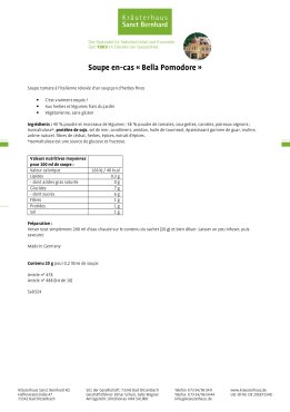 Soupe en-cas « Bella Pomodore » 20 g