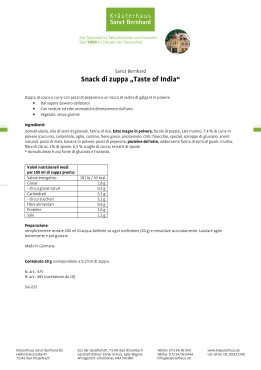 Snack di zuppa „Taste of India“ confezione da 10 200 g