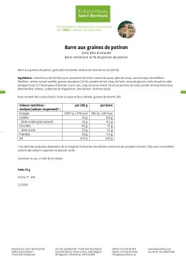 Barre aux graines de potiron 35 g