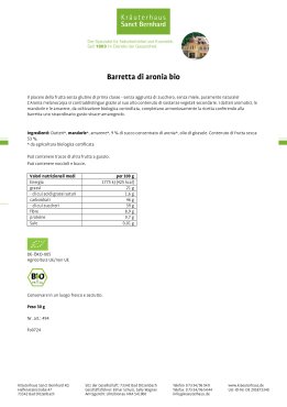 Barretta di Aronia bio - confezione da 10 300 g