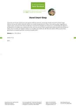 Duvet Smart-Sleep 135 x 200 cm