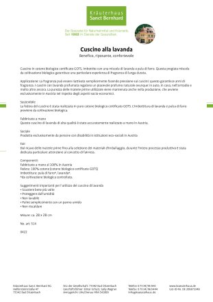 Cuscino alla lavanda