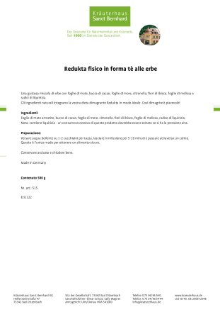 Redukta fisico in forma tè alle erbe 500 g