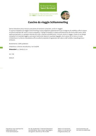 Cuscino da viaggio Schlummerling