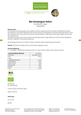 Bio-Gerstengras-Pulver 400 g