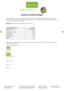Zucchero di datteri biologici