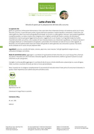 Latte d'oro bio 200 g
