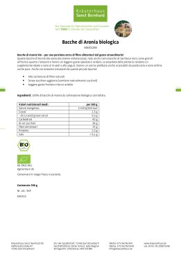 Bacche di Aronia biologica 500 g