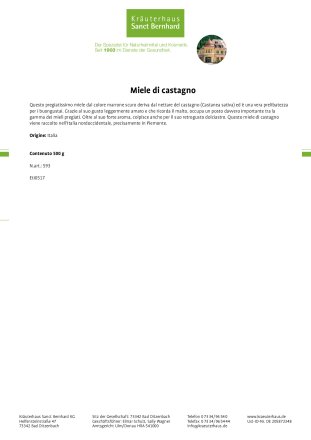 Miele di castagno 500 g