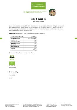 Semi di zucca bio allo stato naturale 250 g
