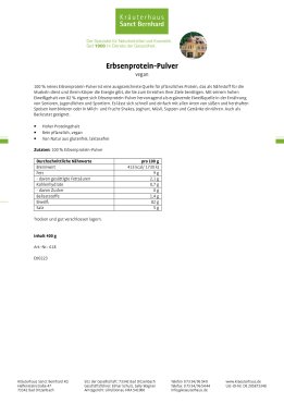 Erbsenprotein-Pulver 400 g