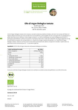 Olio di Argan biologico tostato, spremuto a freddo 250 ml
