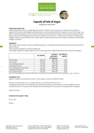Capsule all'olio di Argan 150 capsule