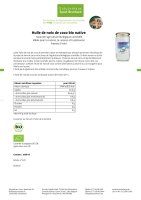 Huile de noix de coco bio 1000 ml