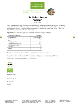 Olio di oliva biologico  "Elaionas" extra vergine 500 ml