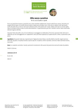 Olio secco curativo 125 ml