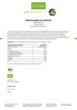 Huile de p&eacute;pins de raisin bio 250 ml