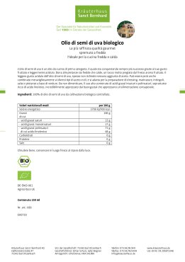 Olio di semi di uva biologico 250 ml