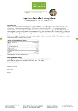La gustosa bevanda al mangostano 1000 ml